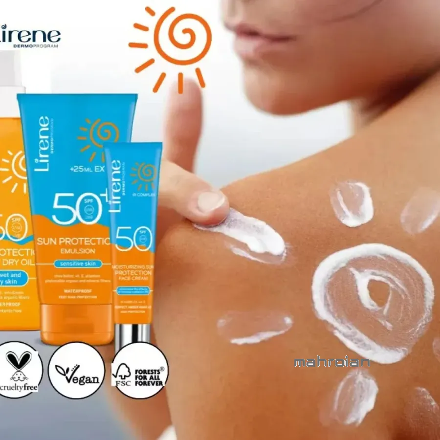 ضدآفتاب و مرطوب کننده SPF50 لیرن