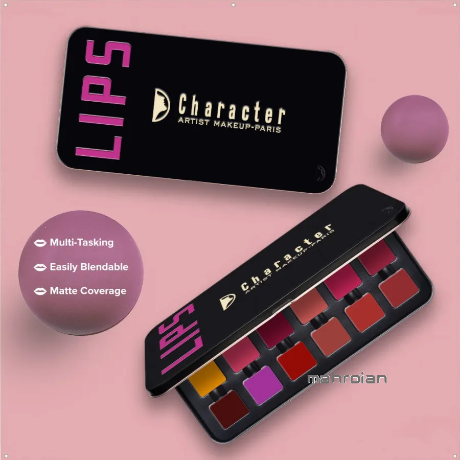 پالت رژ لب کرکتر