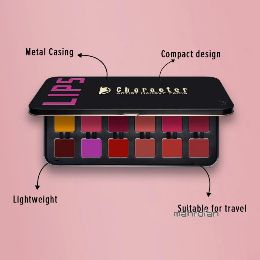 پالت رژ لب کرکتر